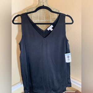 Nordstrom‎ Black V-Neck Tank Top